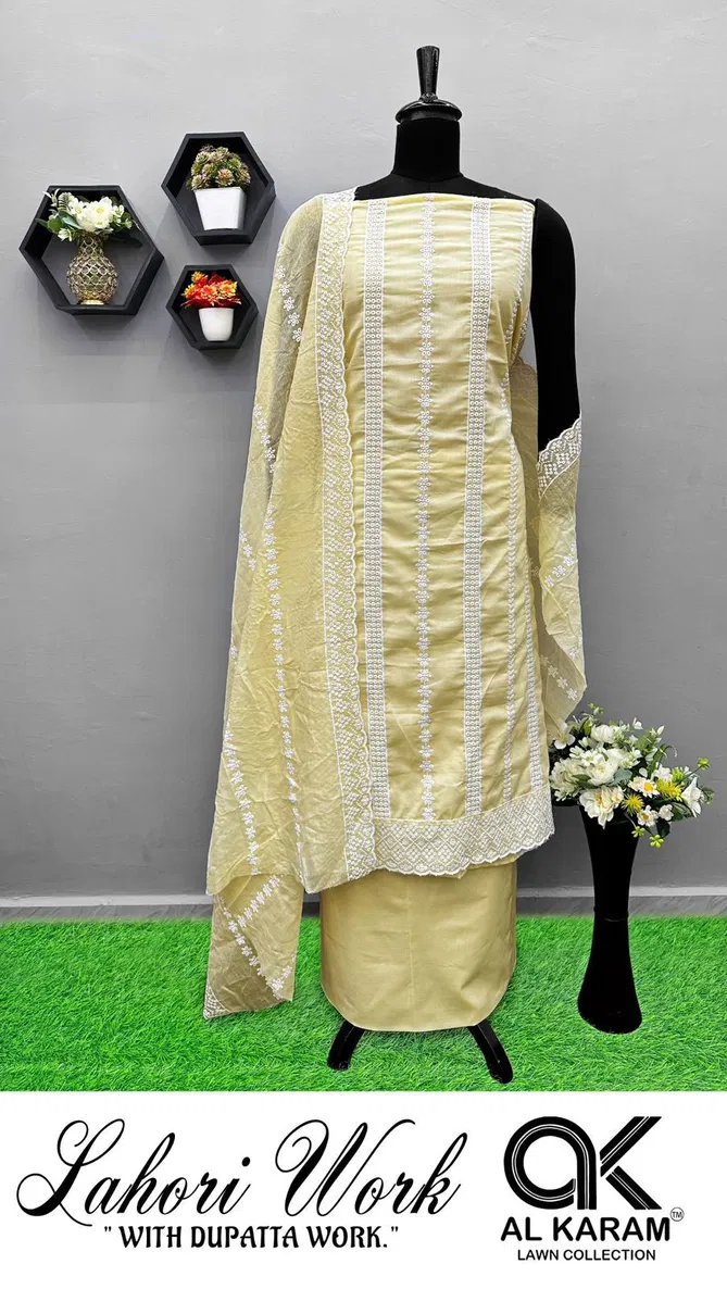 Lahori By Al Karam Pure Cotton Dress Material Suppliers In Mumbai